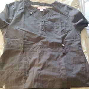 Koi Kendall Y-Neck Scrub Top
(Steel)